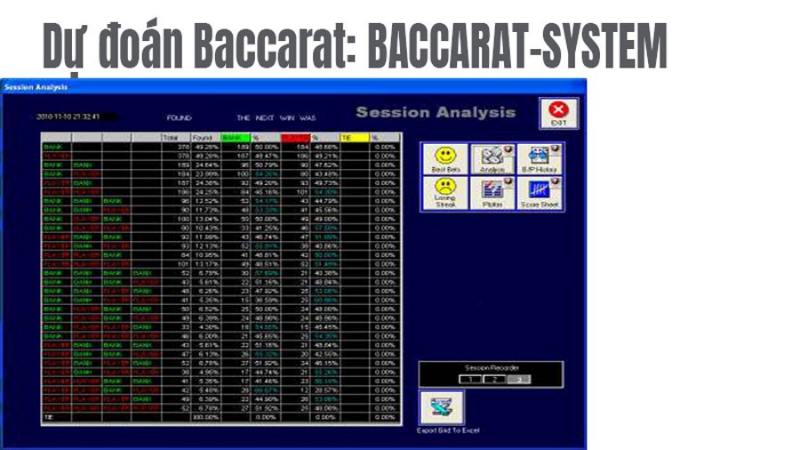 Phần mềm Baccarat-SYSTEM