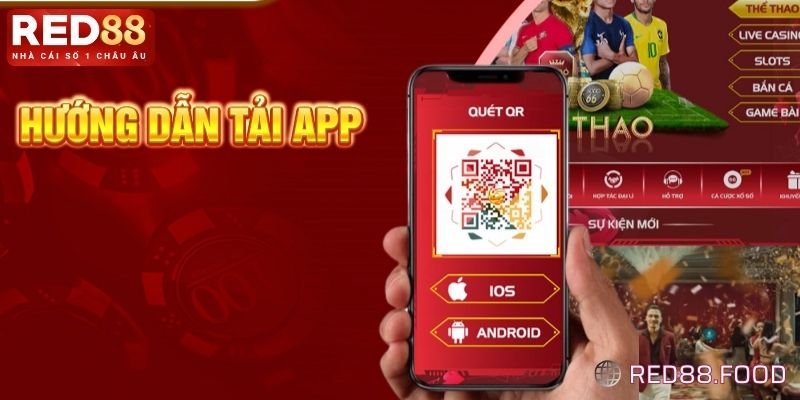 Các bước tải app Red88 cho điện thoại Android và IOS 